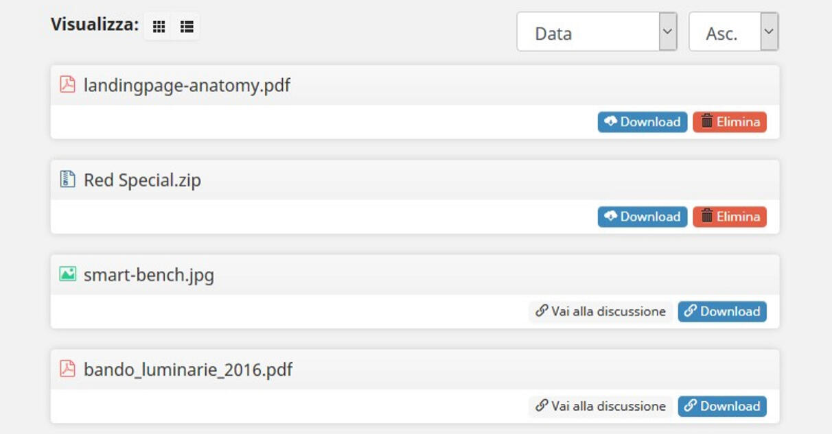 File Repository per tutti i tuoi documenti